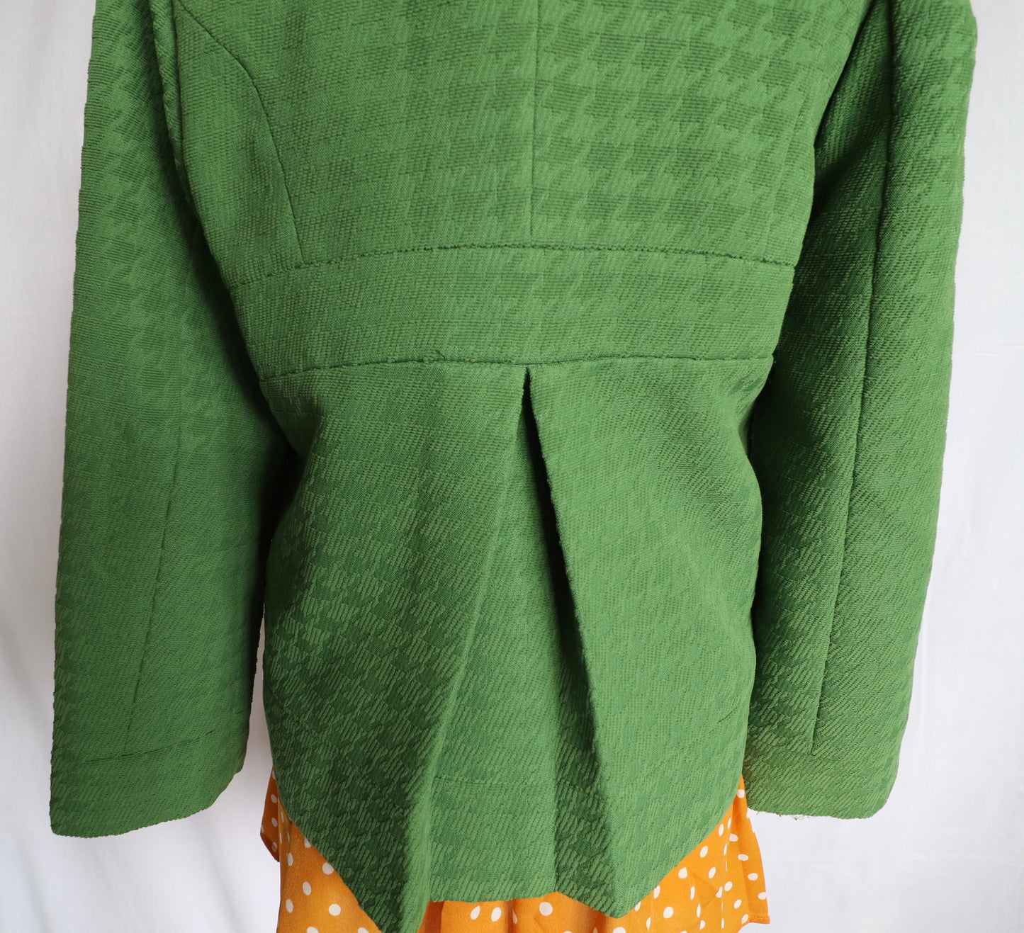 Vintage Green Jacket with Funky Retro Buttons